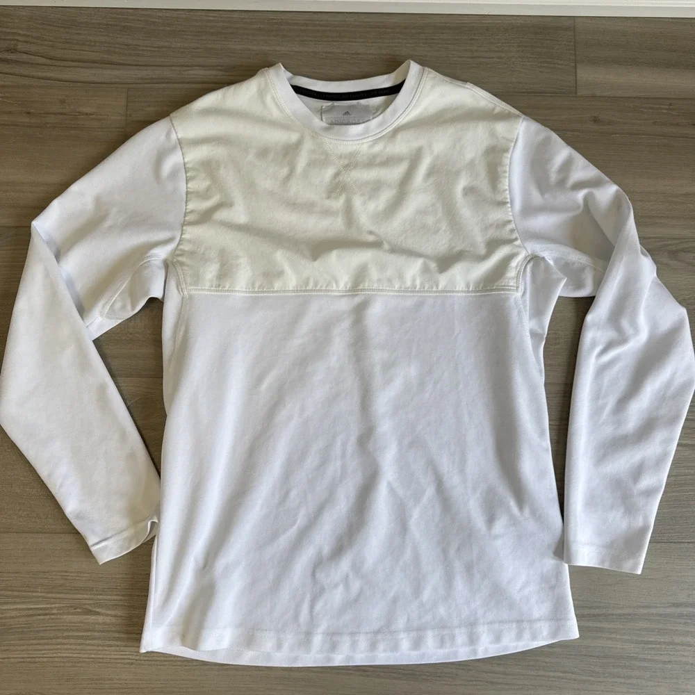 Men's Adidas Adicross Golf‎ Long Sleeve T-Shirt Size Medium White